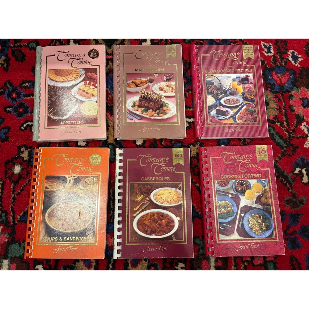 Lot of 6 Company's Coming Appetizers Jean Paré Cookbook Quick & Easy Recipes